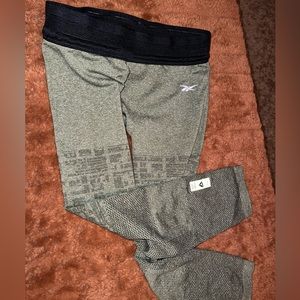 Reebok cropped leggings with adjustable waistband